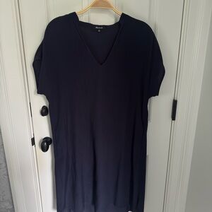 Madewell Navy V-Neck Dress